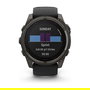 Garmin Fenix 8 51mm Reloj Inteligente Deportivo con Pantalla Solar Táctil de Zafiro, GPS, 32 GB, Pulsómetro, Resistencia al Agua 10 ATM, Banda de Silicona Negra