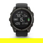 Garmin Fenix 8 51mm Reloj Inteligente Deportivo con Pantalla Solar Táctil de Zafiro, GPS, 32 GB, Pulsómetro, Resistencia al Agua 10 ATM, Banda de Silicona Negra