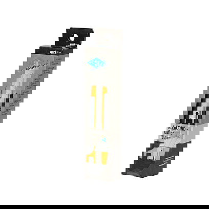 WEDO Cúter Allround 18 mm con 2 Cuchillas de Repuesto, Color Negro, Amarillo y Acero, Inoxidable, 170 mm, Plástico, Ref. 78 618