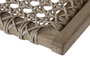 DKD Home Decor Sillón de Teca y Fibra Trenzado a Mano Natural