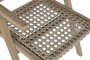 DKD Home Decor Sillón de Teca y Fibra Trenzado a Mano Natural