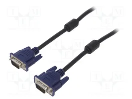 Akyga Cable VGA AK-AV-07 15 (M)/15 (M) 3m con 2 núcleos de ferrita