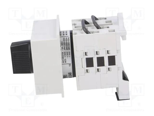 LOVATO ELECTRIC Interruptor de leva de voltímetro 16A 7 posiciones para raíl DIN LOVATO ELECTRIC Interruptor de leva de voltímetro 16A 7 posiciones para raíl DIN