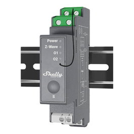 Shelly Wave Pro 2 Relé de estado sólido 25A Z-Wave DIN-Rail