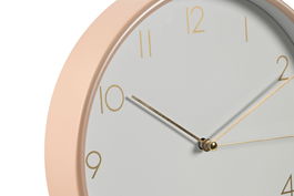 DKD Home Decor Reloj de Pared Basicos Lila, Verde Menta, Coral 3 Unidades 4.3 x 25.5 x 25.5 cm