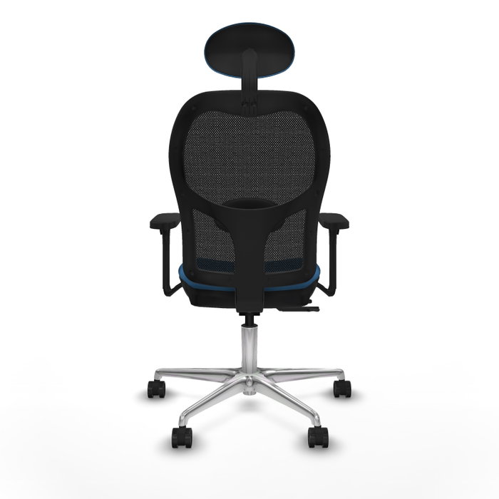 PIQUERAS Y CRESPO Silla de oficina Jorquera con mecanismo Sincro/Traslack Azul claro y Negro PIQUERAS Y CRESPO Silla de oficina Jorquera con mecanismo Sincro/Traslack Azul claro y Negro