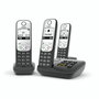 Gigaset A690A Trio con contestador automático - Negro/Plata