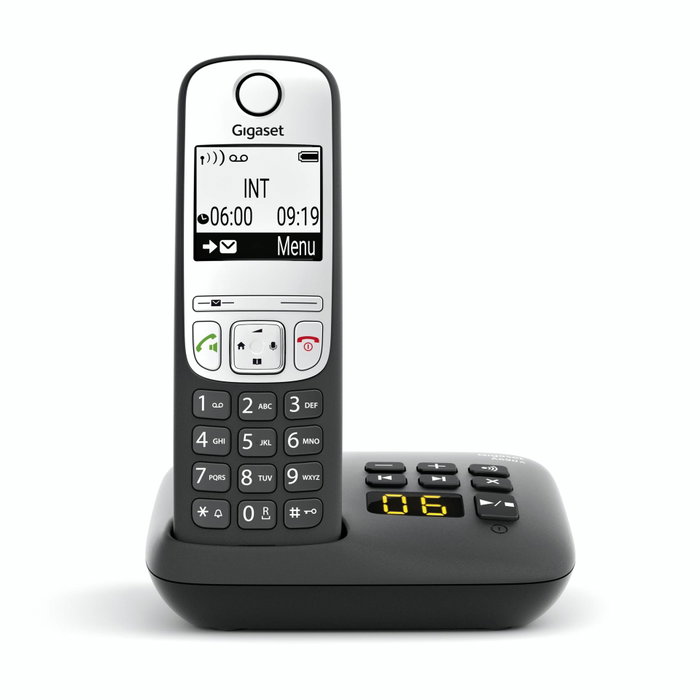 Gigaset A690A Trio con contestador automático - Negro/Plata