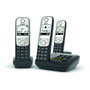 Gigaset A690A Trio con contestador automático - Negro/Plata