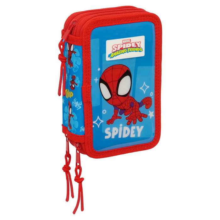 Safta Plumier Escolar Spidey Marvel Triple Cremallera 37 Piezas Safta Plumier Escolar Spidey Marvel Triple Cremallera 37 Piezas
