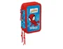 Safta Plumier Escolar Triple Cremallera 37 Piezas Colección Spidey, Dimensiones 195x125x55 mm
