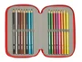 Safta Plumier Escolar Triple Cremallera 37 Piezas Colección Spidey, Dimensiones 195x125x55 mm