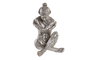 DKD Home Decor Figura de Resina Plateada Surtida Pack de 3