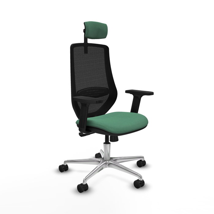 PIQUERAS Y CRESPO Silla de oficina Mardos con mecanismo Sincro, Verde esmeralda y Negro PIQUERAS Y CRESPO Silla de oficina Mardos con mecanismo Sincro, Verde esmeralda y Negro