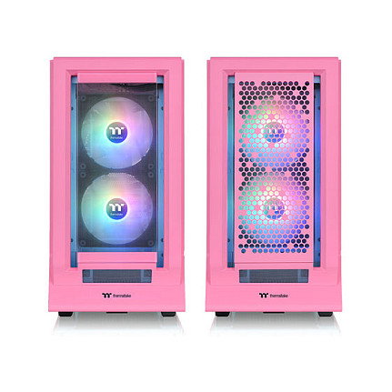 Thermaltake Ceres 350 MX Caja Midi Tower PC Rosa Bubble Pink ATX EATX micro ATX Mini-ITX SPCC con Ventana Lateral e Iluminación Multi