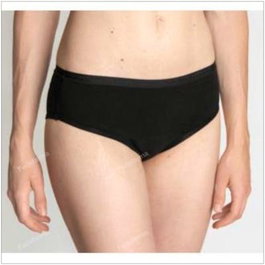 COCORO Braguita Menstrual Negra Flujo Moderado 0/XXS