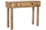 DKD Home Decor Consola de Mango Geométrico Marrón