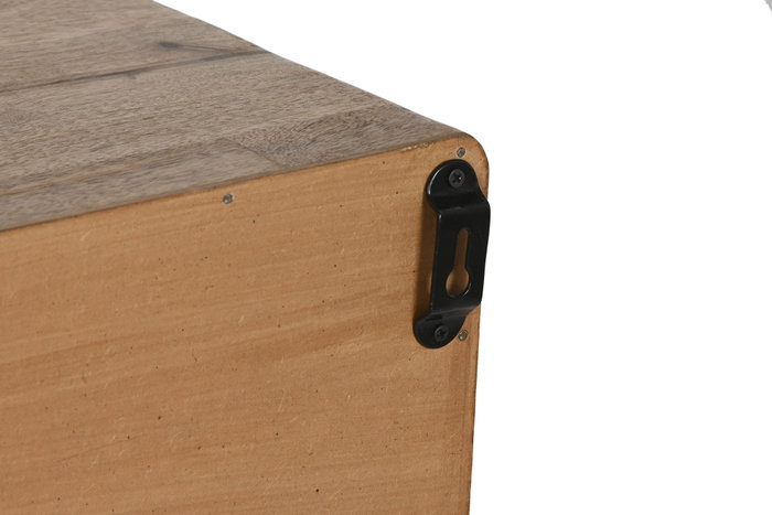 DKD Home Decor Consola de Mango Geométrico Marrón DKD Home Decor Consola de Mango Geométrico Marrón