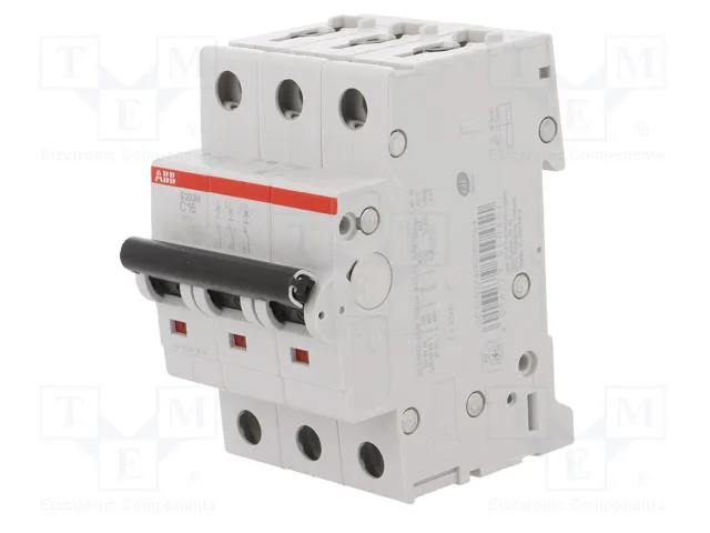 ABB S203M-C16 Interruptor magnetotérmico en miniatura Tipo C 25000 A IP20