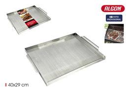 Inde Plancha Barbacoa Plana Algon BBQ 40x29cm