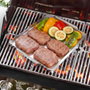 Inde Plancha Barbacoa Plana Algon BBQ 40x29cm