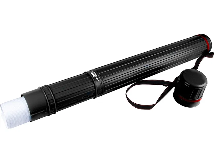 Liderpapel Portaplanos Plástico Negro Diámetro 9 cm Extensible hasta 125 cm