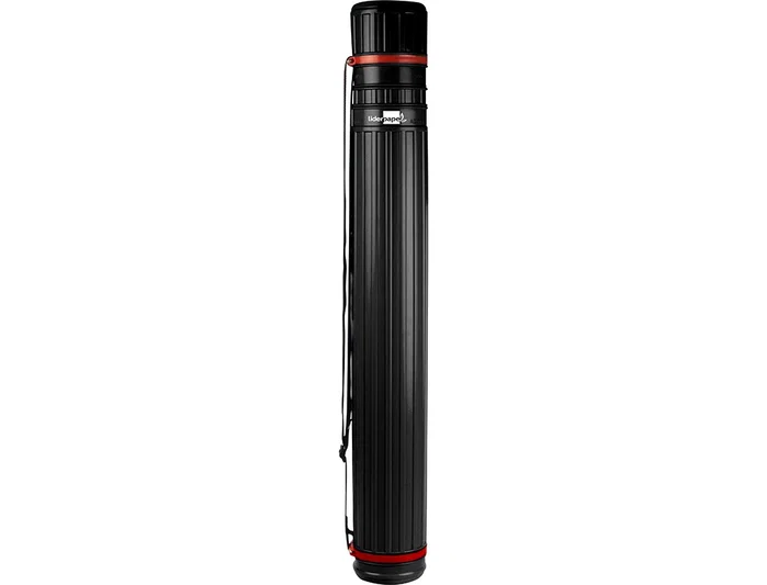 Liderpapel Portaplanos Plástico Negro Diámetro 9 cm Extensible hasta 125 cm