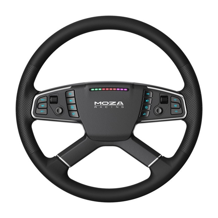 MOZA RACING Bundle R5 + Volante RS071 con Base Direct Drive 5Nm y Pedales, Negro