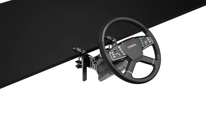 MOZA RACING Bundle R5 + Volante RS071 con Base Direct Drive 5Nm y Pedales, Negro
