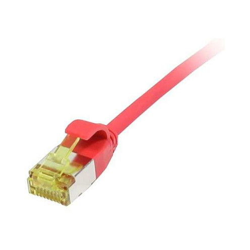 Synergy21 Cable de Red RJ45 CAT6A U/FTP 0.25m Rojo Slimline 500Mhz AWG32 TPE/LSZH Superflex con Cable de Interior CAT7 Synergy21 Cable de Red RJ45 CAT6A U/FTP 0.25m Rojo Slimline 500Mhz AWG32 TPE/LSZH Superflex con Cable de Interior CAT7