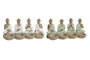 DKD Home Decor Figura de Buda Portavela de Resina Surtida