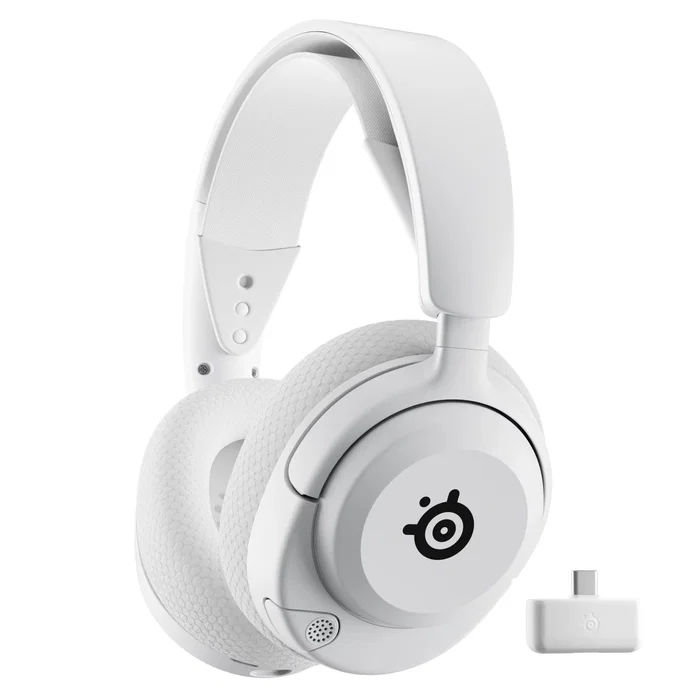 Steelseries Arctis Nova 5P Blanco, Auriculares Gaming Inalámbricos para PlayStation y PC