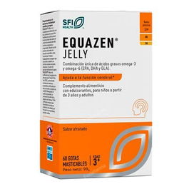VITAE Jelly 60Cap. Equazen Cápsulas Masticables para la Función Cerebral con Omega-3 y Omega-6