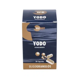 WAYDIET NATURAL PRODUCTS Yodo Oligogranulos 50 Capsulas Contribuye al Metabolismo Energético y a la Función Tiroidea