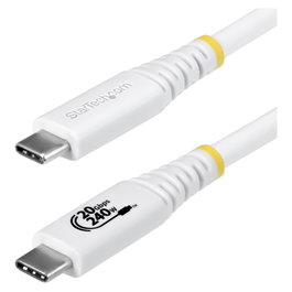 StarTech Cable USB4 USB-C de 2m, 20 Gbps, Blanco