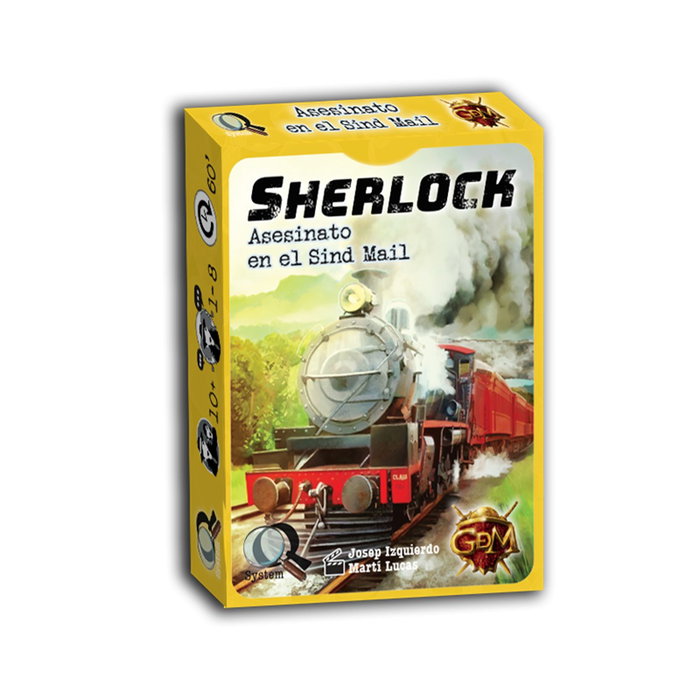 GDM Juego de Mesa Sherlock: Asesinato en el Sind Mail - Juego Cooperativo de Deducción para 1-8 Jugadores, a Partir de 10 Años GDM Juego de Mesa Sherlock: Asesinato en el Sind Mail - Juego Cooperativo de Deducción para 1-8 Jugadores, a Partir de 10 Años