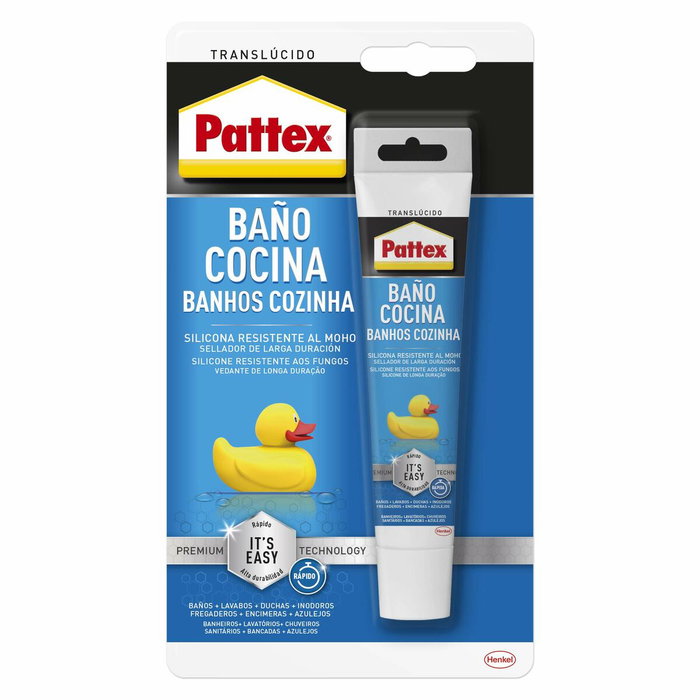 Pattex Silicona neutra baños y cocinas transparente 50 ml