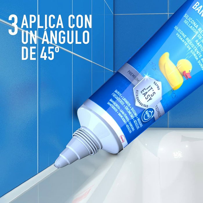 Pattex Silicona neutra baños y cocinas transparente 50 ml