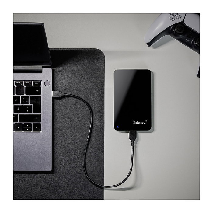 Intenso Disco duro externo 500 GB, 2.5 Pulgadas, Negro, Reacondicionado