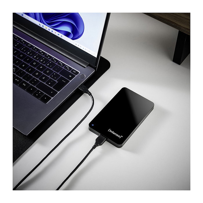 Intenso Disco duro externo 500 GB, 2.5 Pulgadas, Negro, Reacondicionado