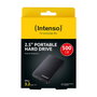 Intenso Disco duro externo 500 GB, 2.5 Pulgadas, Negro, Reacondicionado