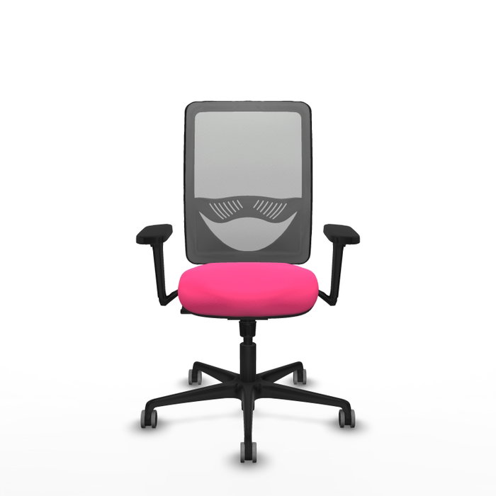 PIQUERAS Y CRESPO Silla de oficina Zulema Rosa y Gris con Mecanismo Sincro PIQUERAS Y CRESPO Silla de oficina Zulema Rosa y Gris con Mecanismo Sincro