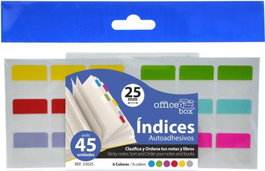 FRAGA IMPORT, S.L. Bolsa de 45 índices autoadhesivos de 25 mm surtidos