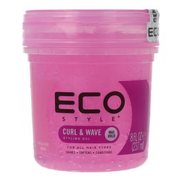 Eco Styler Gel de Peinado Curl & Wave Rosa 236 ml para Rizos y Ondas