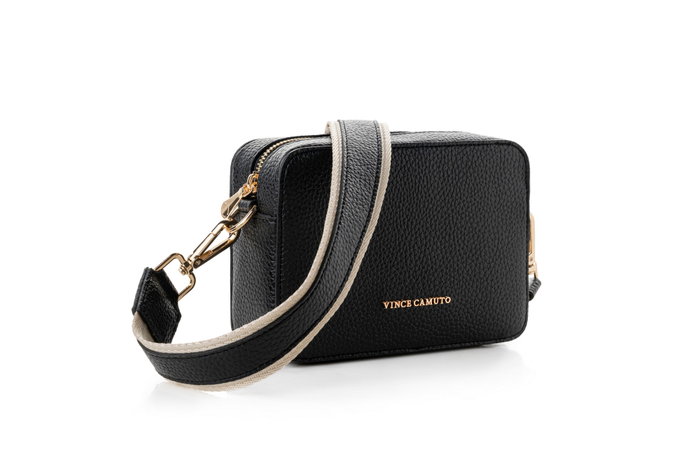 Vicenza Bolso Bandolera Negro y Crema de Piel de Polivinilo - Black Vicenza Bolso Bandolera Negro y Crema de Piel de Polivinilo - Black