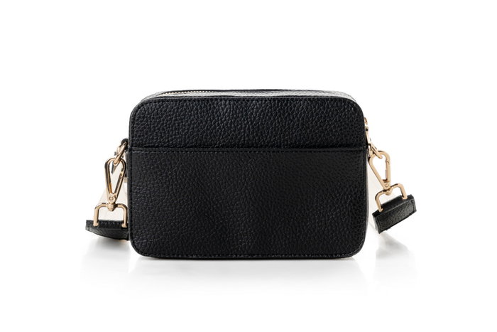 Vicenza Bolso Bandolera Negro y Crema de Piel de Polivinilo - Black Vicenza Bolso Bandolera Negro y Crema de Piel de Polivinilo - Black