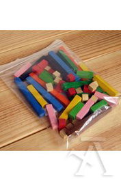 FAIBO Juego de regletas en bolsa de 61 piezas de 2x2 cm