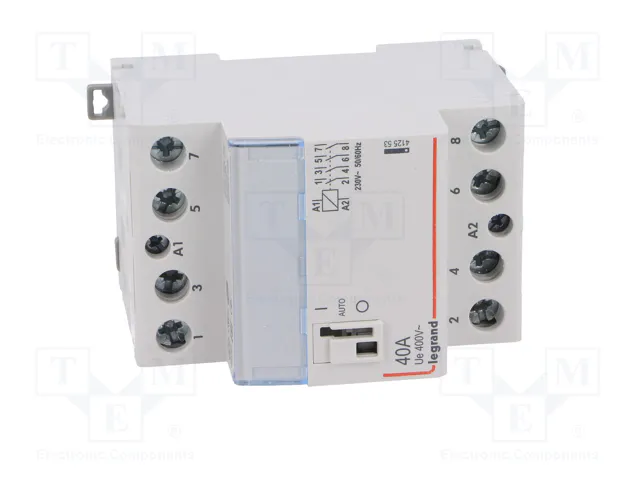 Legrand 412553 CX3 Schtz 230V 40A 4S Interruptor Manual