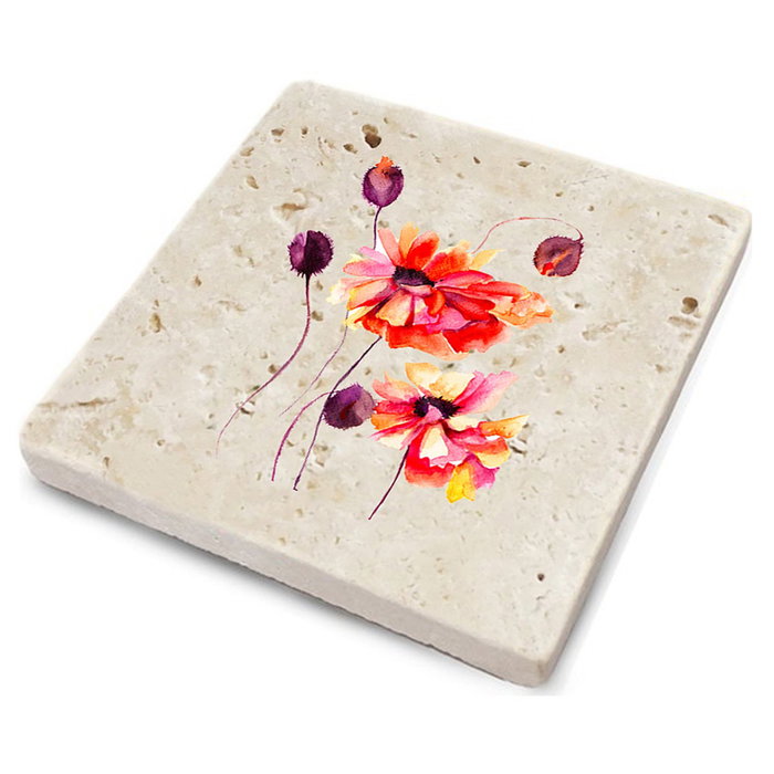 Hermia TBA137530901 Alfombrilla de cristal 100% piedra natural (4 Piezas) 10x10x1 cm Hermia TBA137530901 Alfombrilla de cristal 100% piedra natural (4 Piezas) 10x10x1 cm