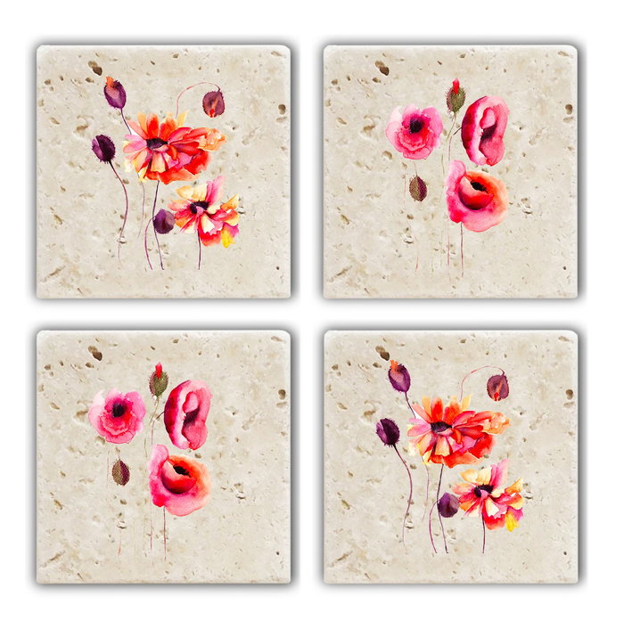 Hermia TBA137530901 Alfombrilla de cristal 100% piedra natural (4 Piezas) 10x10x1 cm Hermia TBA137530901 Alfombrilla de cristal 100% piedra natural (4 Piezas) 10x10x1 cm